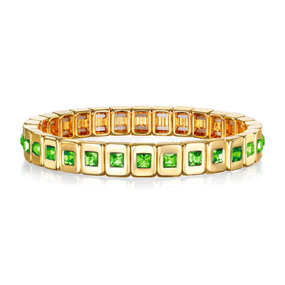 New! Green Sparkle Tile Bracelet