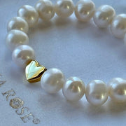 New! Freshwater Pearl Heart Bracelet