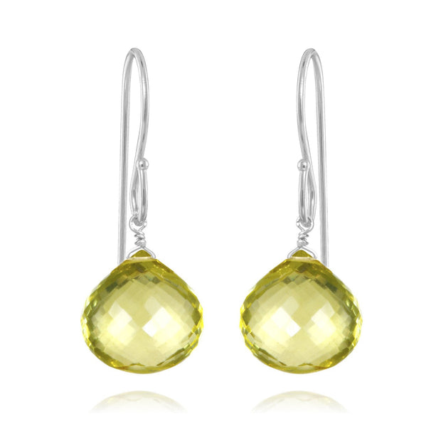 New! Briolette Dangles-Lemon Topaz