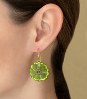 New! Magnolia Earring-Clover Green