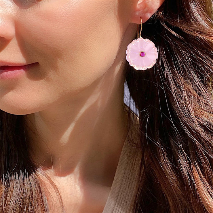New! Magnolia Earring-Strawberry