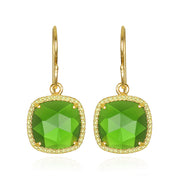 New! Paris Cushion Cut-Lime Green
