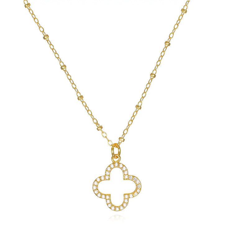 New!  Clover Pendant Necklace