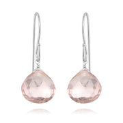 New! Briolette Dangles-Rose Quartz