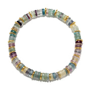 New! Fluorite Heishi Beaded Bracelet