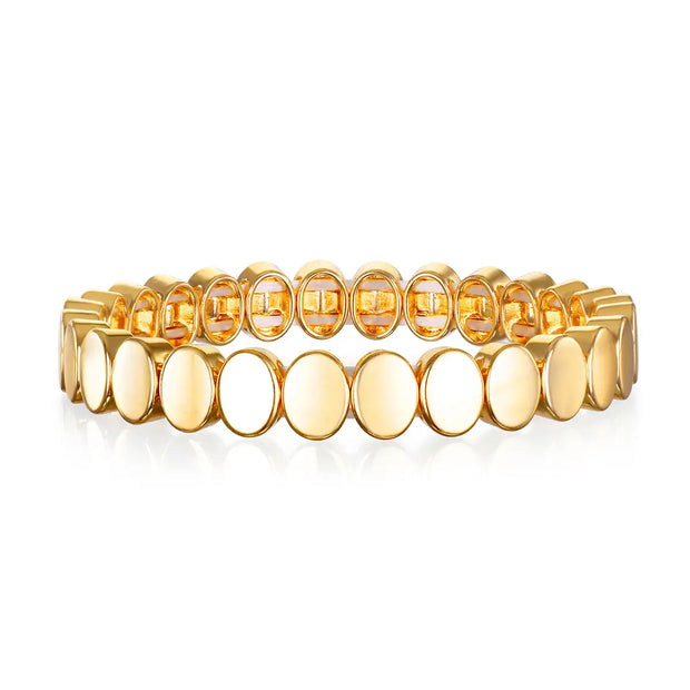 New!  Golden Oval Bracelet
