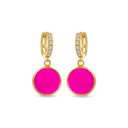 New! Coin Huggies - Fuchsia Chalcedony