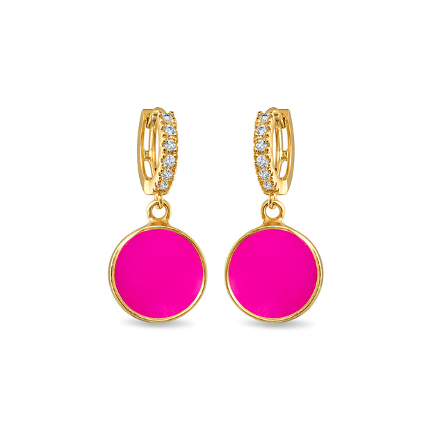 Coin Huggies - Fuchsia Chalcedony