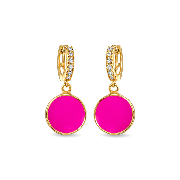 New! Coin Huggies - Fuchsia Chalcedony