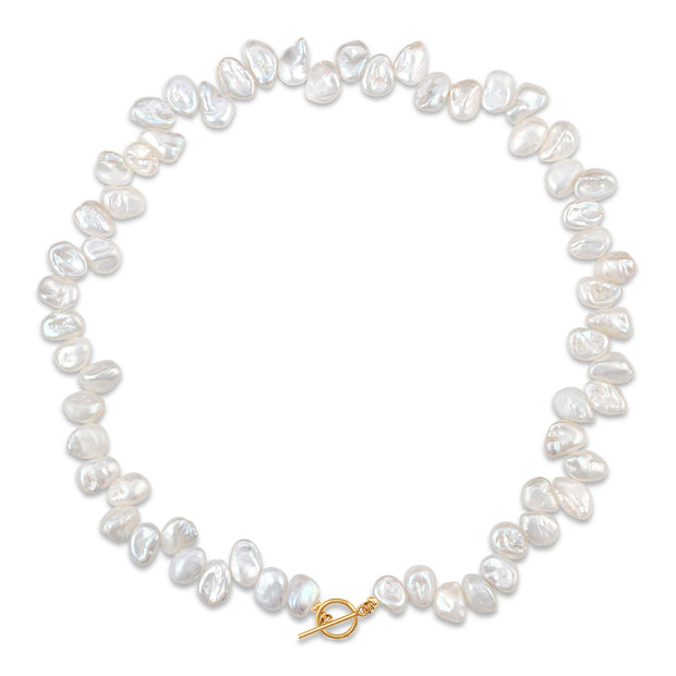 New! Keshi Pearl Toggle Necklace