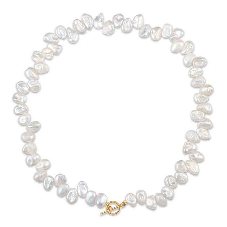 New! Keshi Pearl Toggle Necklace