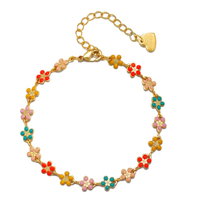 New! Daisy Bracelet-Rainbow