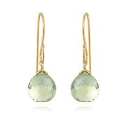 New! Briolette Dangles-Green Amethyst