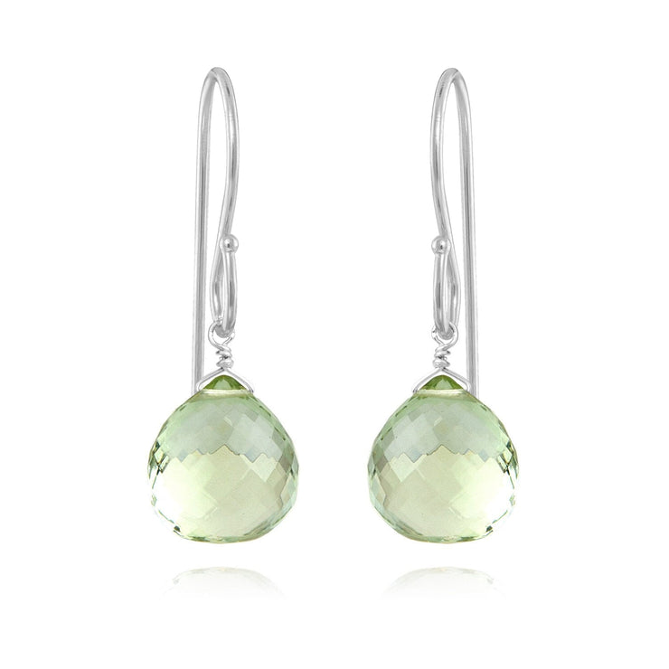 New! Briolette Dangles-Green Amethyst