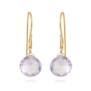New! Briolette Dangles-Pink Amethyst