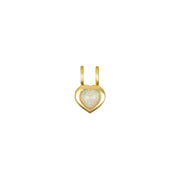 New! Birthstone Heart Pendant - June/Ethiopian Opal