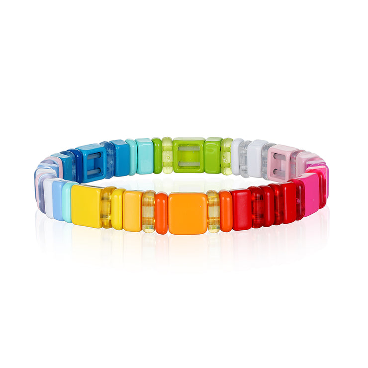 Rainbow Enamel Bracelet