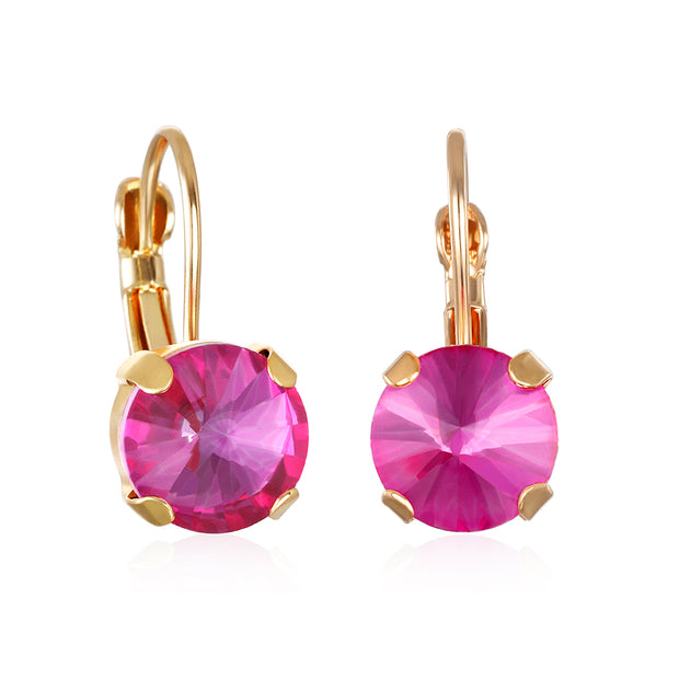 London Solitaire Earring-Rose