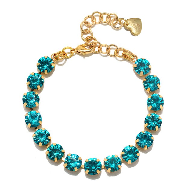 London Solitaire Bracelet-Cyan