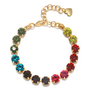 London Rainbow Solitaire Bracelet