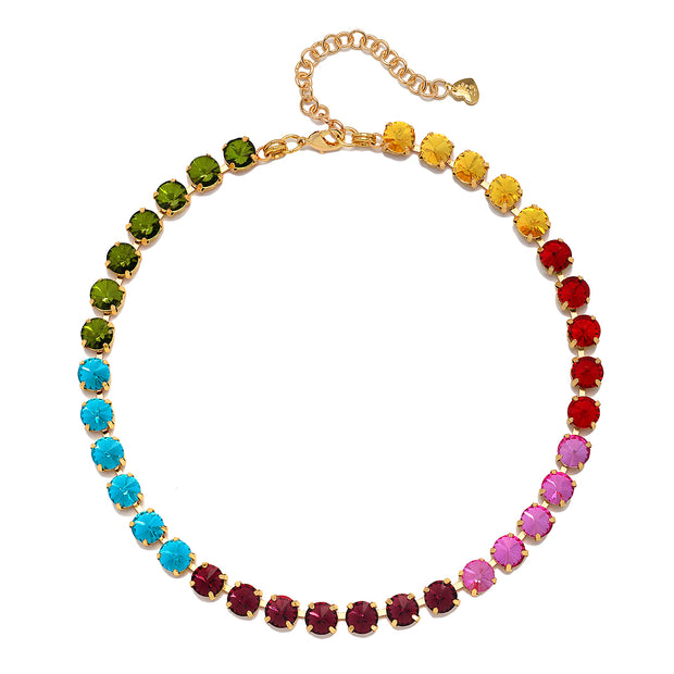 London Rainbow Solitaire Choker