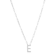 New! Grand Diamond Initial Necklace- All Letters Sterling Silver