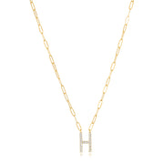 New! Grand Diamond Initial Necklace-All Letters