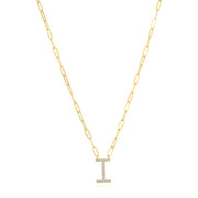 New! Grand Diamond Initial Necklace-All Letters