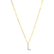 New! Grand Diamond Initial Necklace-All Letters