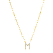 New! Grand Diamond Initial Necklace-All Letters