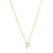 New! Grand Diamond Initial Necklace-All Letters