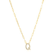 New! Grand Diamond Initial Necklace-All Letters