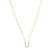 New! Grand Diamond Initial Necklace-All Letters