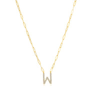 New! Grand Diamond Initial Necklace-All Letters