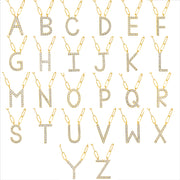 New! Grand Diamond Initial Necklace- All Letters Sterling Silver