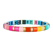 New! Fall Rainbow Enamel Bracelet