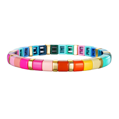 New! Fall Rainbow Enamel Bracelet