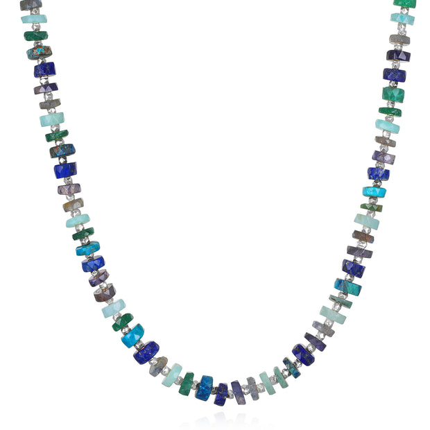 Shades of Fall Gemstone Heishi Necklace