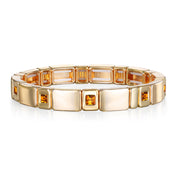 Orange Golden Tile Bracelet