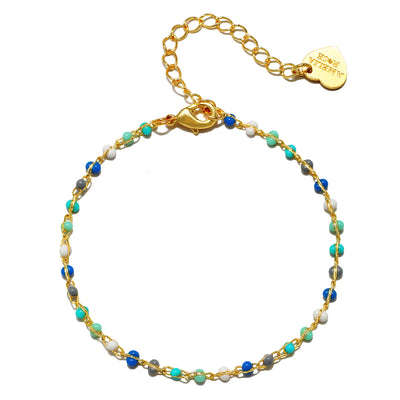 New! Wrapped Beaded Bracelet-Ocean