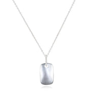 New!  Diamond Dog Tag Necklace