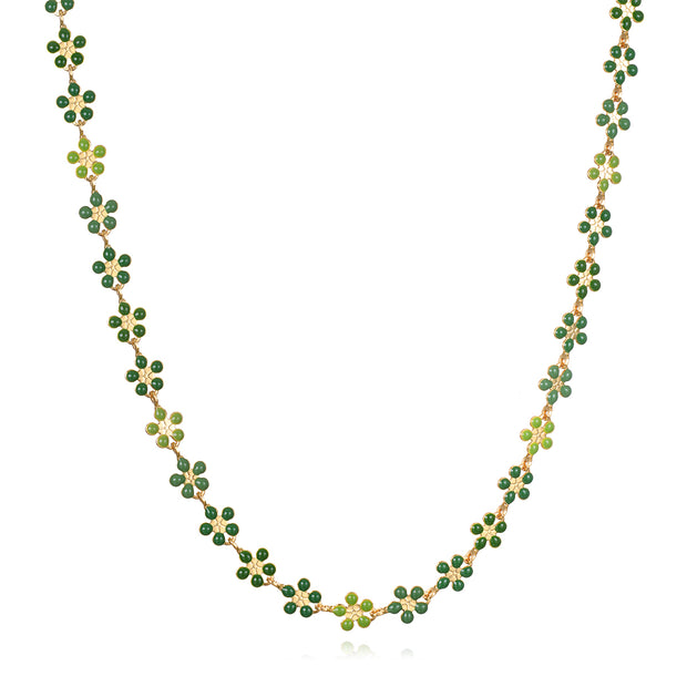 Daisy Necklace-Green