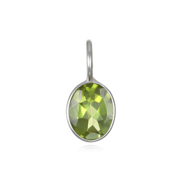 NEW!  Peridot Oval Charm