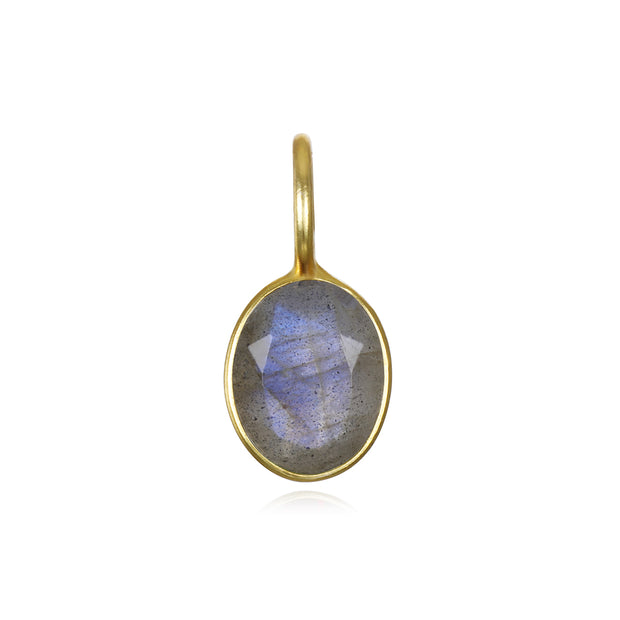 Labradorite Oval Charm