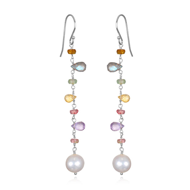 New! Wildflower Freshwater Pearl Dangles