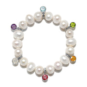 New! Baroque Pearl Gemstone Bracelet