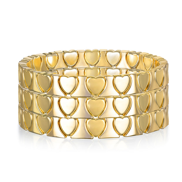 Golden Hearts Bracelet