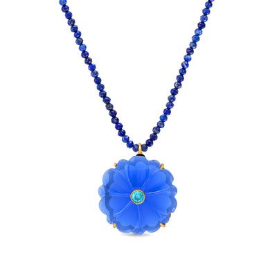 Magnolia Necklace - Indigo