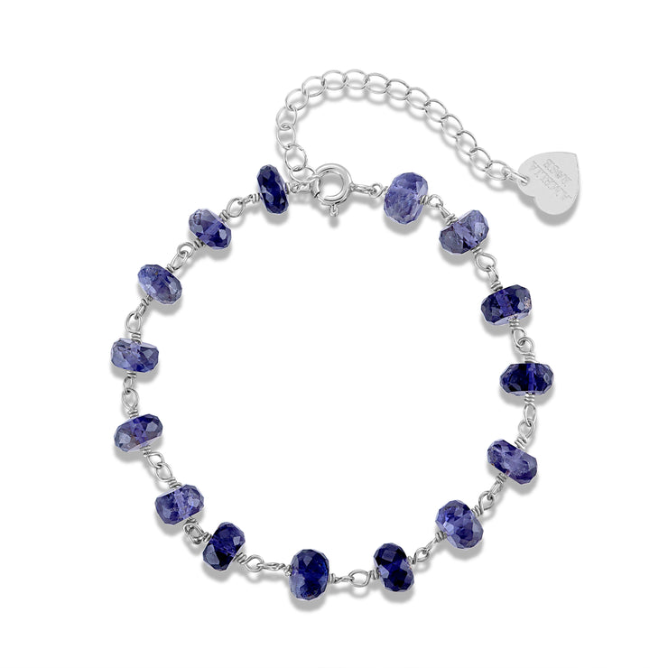 New! Iolite Beaded Bracelet