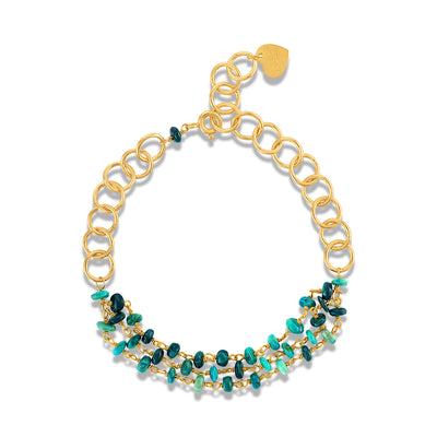 Layered Bracelet - Chrysocolla